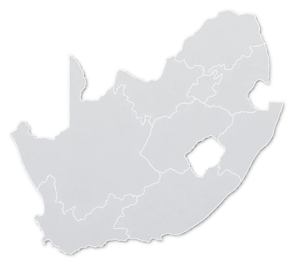 vexall south african map